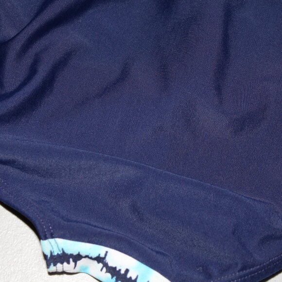 Blue 1 Pcs Justice Swimsuit Size 8 - Picture 9 of 9
